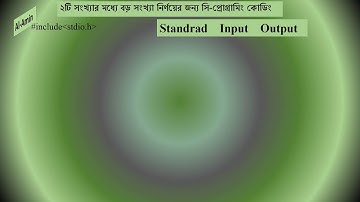 ২ টি সংখ্যার মধ্যে বড় সংখ্যা নির্ণয়ের জন্য    C Programming 1Music