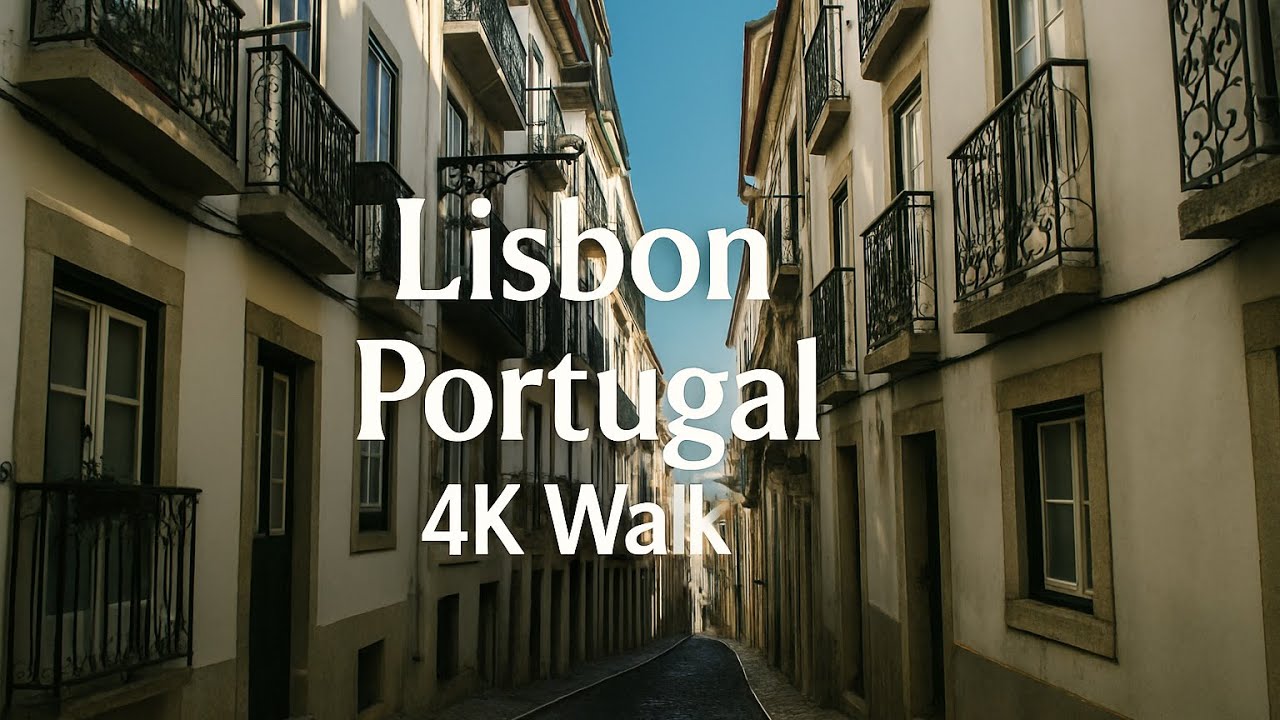Walking in Lisbon Portugal | Bright Summer Day in the City Center 4K