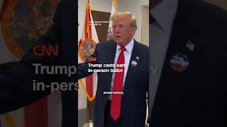 Trump casts early in-person ballot