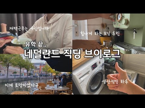 재택근무야 사랑해,, | 네덜란드 결혼식 구경 | 해외 직장인 브이로그 | 최애 도시 라이든 여행 | 유럽 일상 | 생산적인 직딩 하루