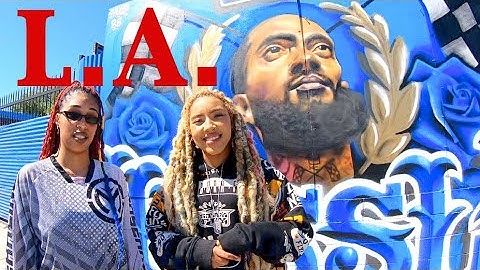The Nipsey murals around L.A.