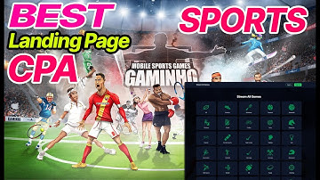 [Fresh Design] Landing Page Sport for CPA Affiliate Network