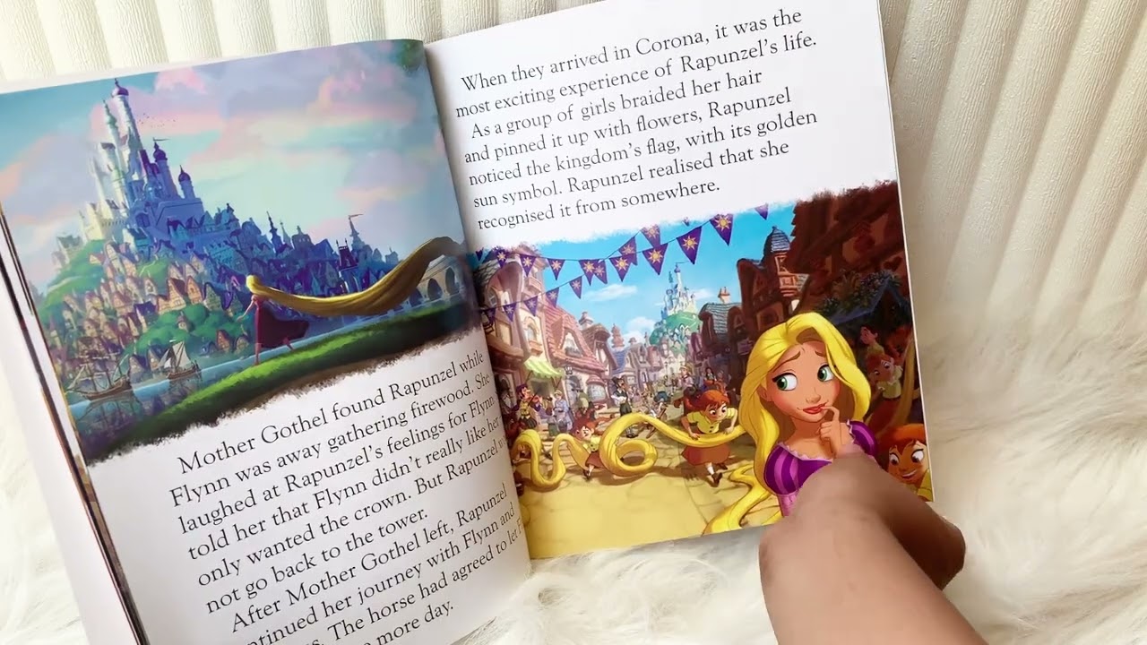 絵本・児童書 Tangled rare picture book Disney Tangled - Picture Story Book - YouTube