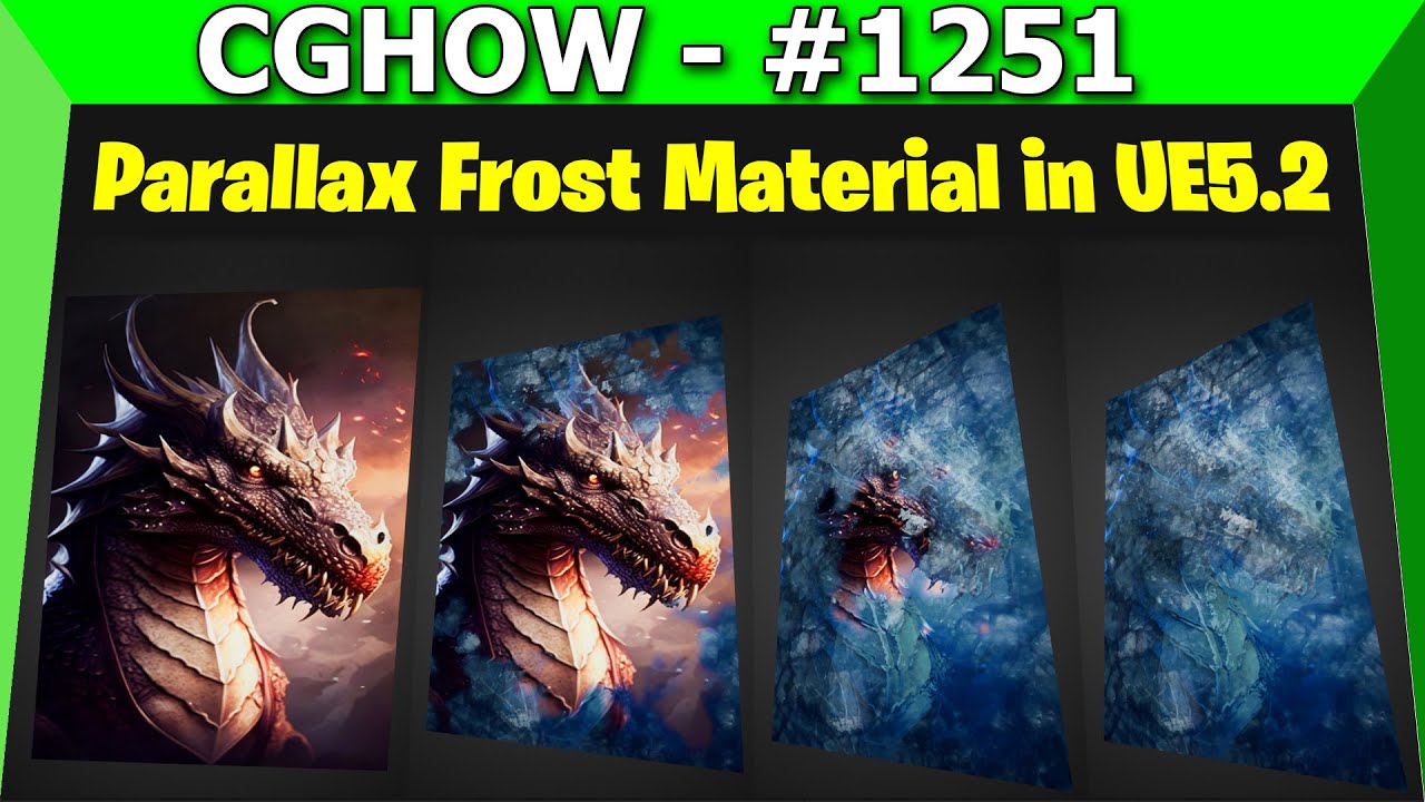 Parallax Frost Material in UE5.2 Tutorial Download Files YouTube