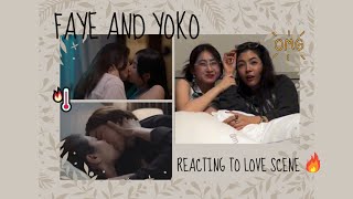 Faye and Yoko reaction to their love scene in Blank 🫣🔥