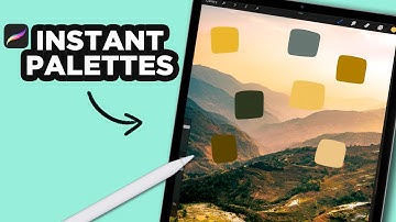 How to make an INSTANT COLOR PALETTE in PROCREATE #Shorts