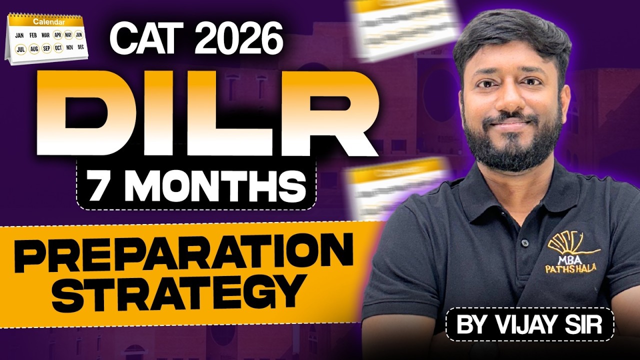 CAT DILR Preparation Strategy | CAT 2026 | Udaan Batch | MBA Pathshala ...