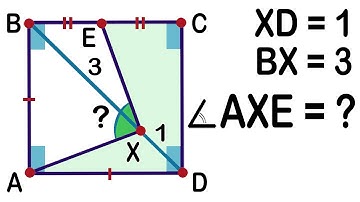 What is the measure of angle in the square? Geometry Challenge. Math Olympiad Geometry problem.