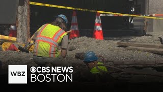 Water main break hits Boston street for second time in 11 days