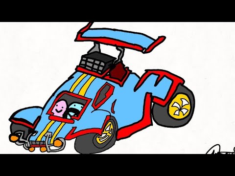 DRAWING ROCKET LEAGUE CARS 💀 - YouTube