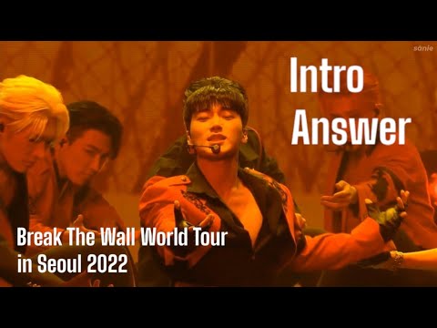 Ateez - 'Intro Answer' In Break The Wall World Tour In Seoul 2022