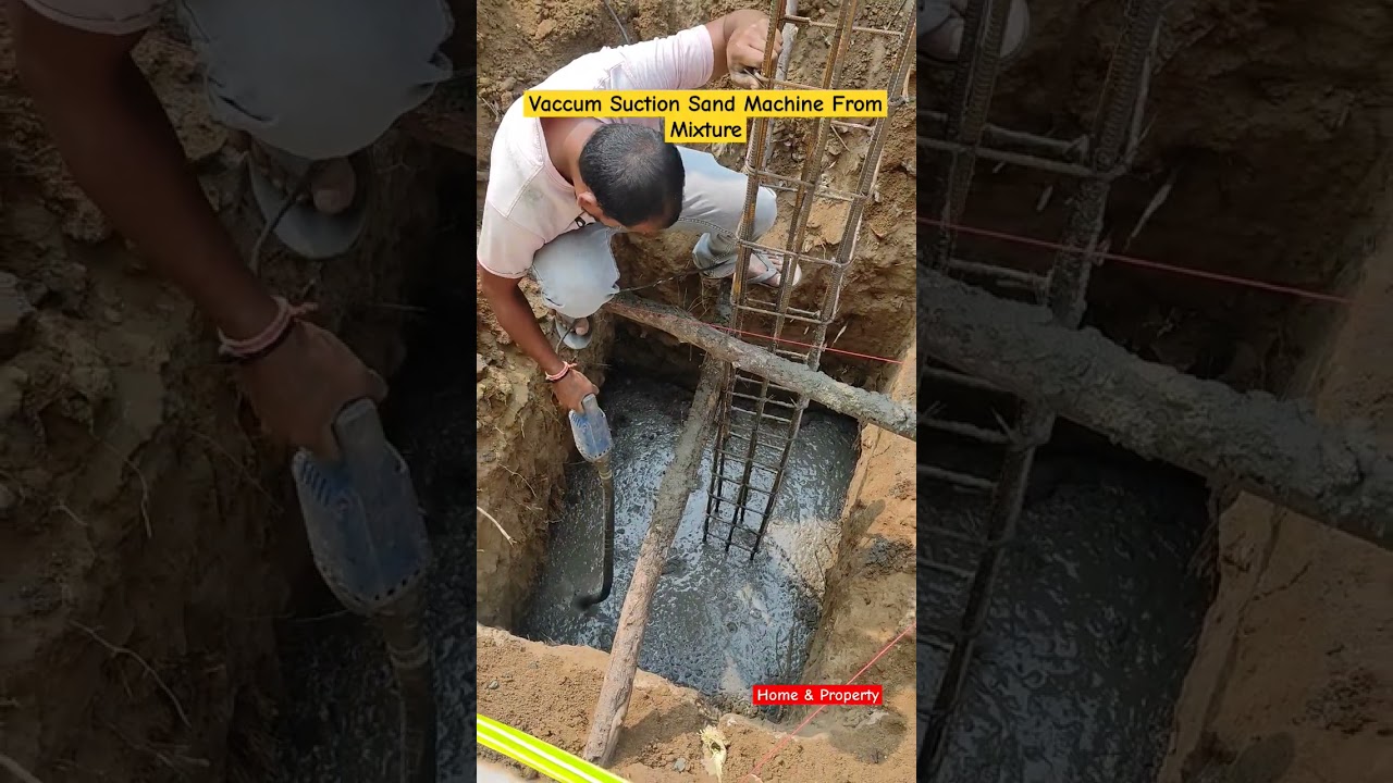 Vacuum Suction Sand Machine in Mixture For Water & Air Removal| 