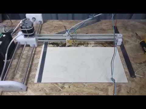 Шустрый ЧПУ выжигатель.  The fast CNC pyrography