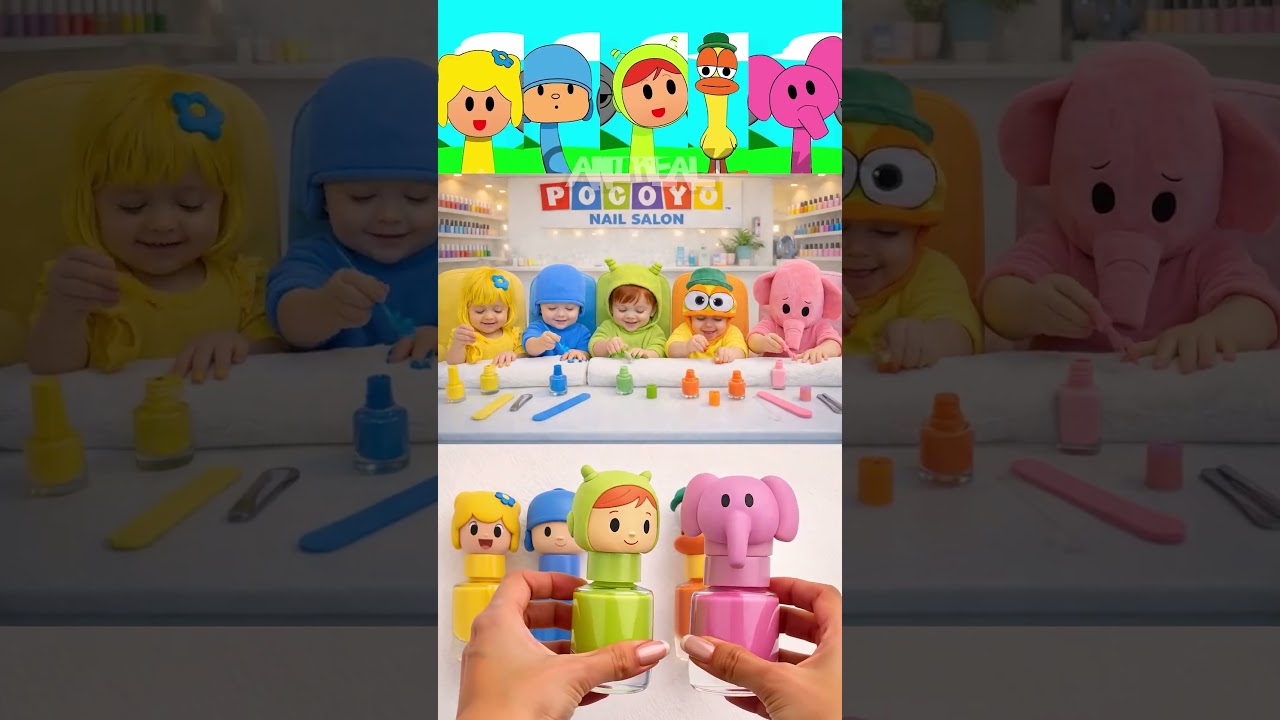 Incredibox Sprunki OC – Bea x Pocoyo x Nina x Pato x Elly Doing Nails In Real life!💅