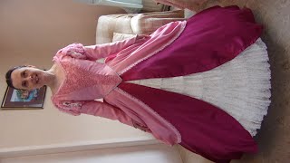 Ariel pink dress bodice tutorial part 6
