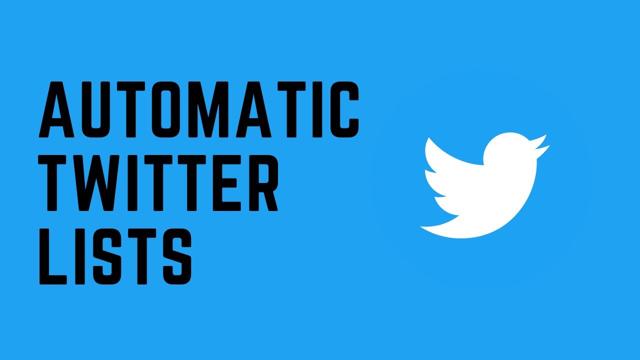 How to create twitter lists automatically?