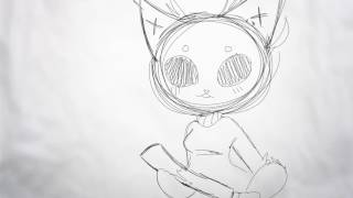 #2 animation practice test ( body movements ) ( FlipaClip ) ft. Reii in cat mask