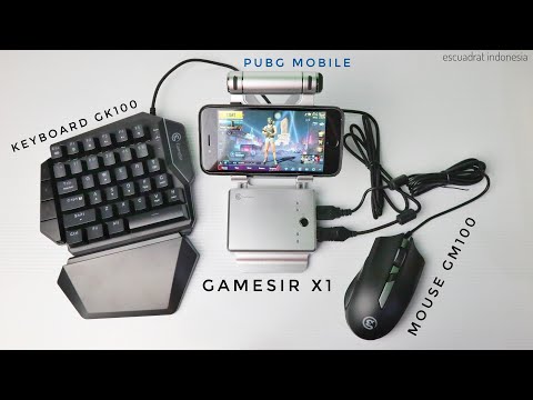 Mouse & Keyboard PUBG Gamesir Battledock X1, Mouse GM100 & Keyboard GK100 indonesia