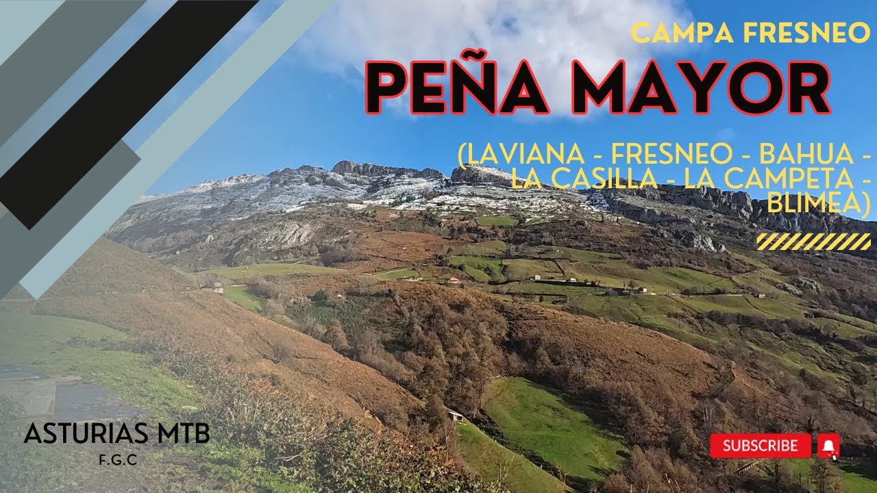 BTT - Campa Fresneo desde Laviana - La Bahúa - La Casilla - La Campeta - Blimea por Burganeo.