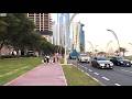 Doha Qatar 4K Walk 🇶🇦 | West Bay Skyline, Qatar Energy & Corniche Views