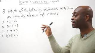 Math Accuplacer Test 2: Question 1