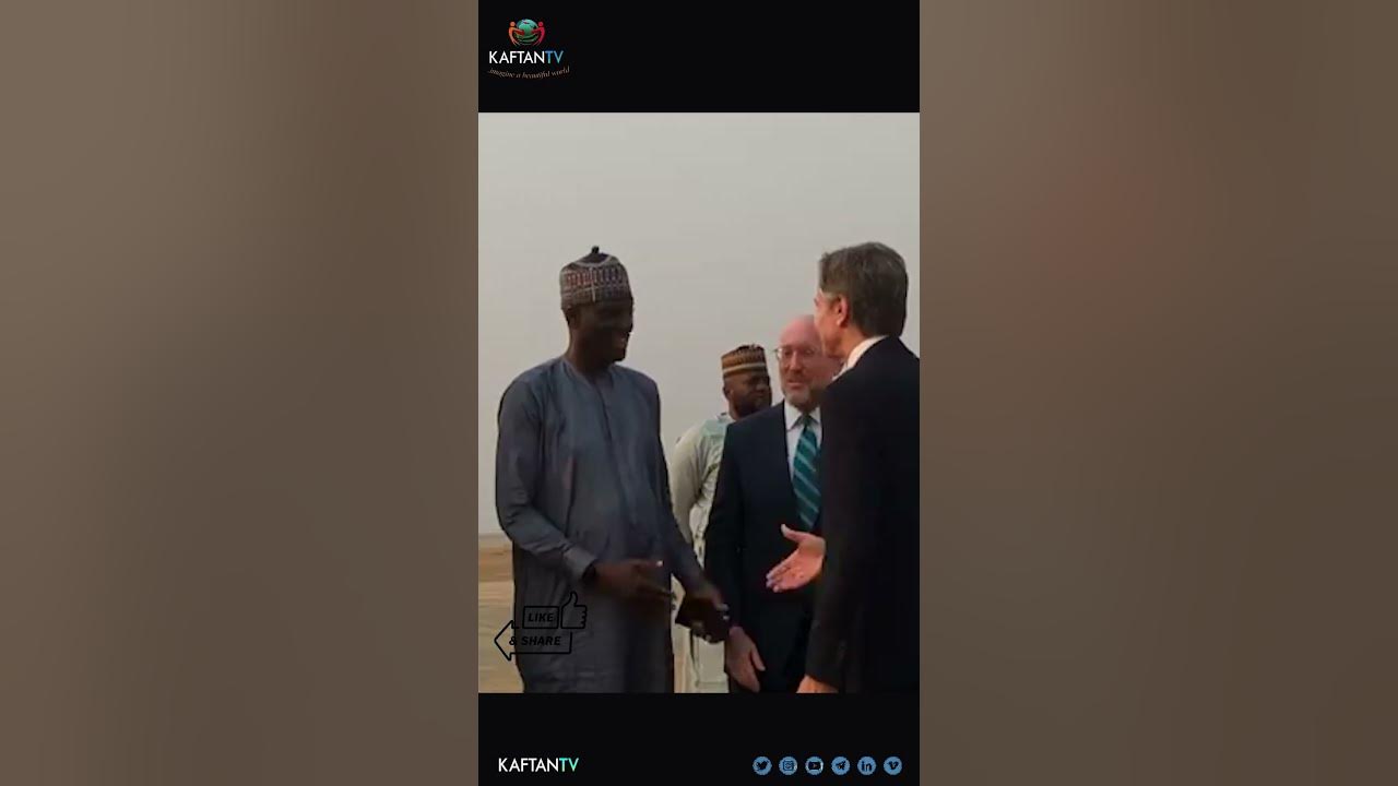 The Moment US Secretary of State Athony Blinken Landed in Nigeria