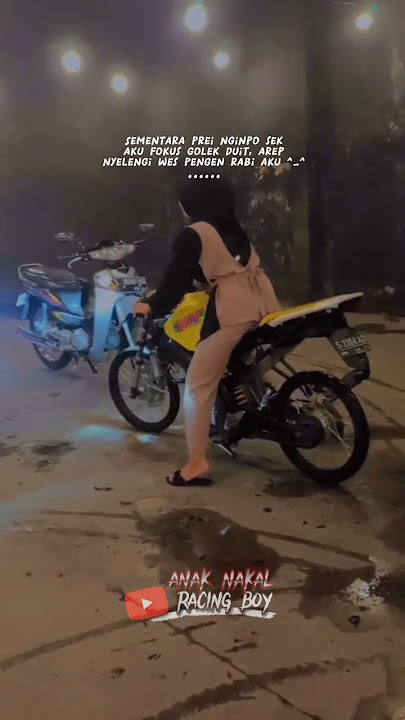 story wa cewek naik motor vixion
