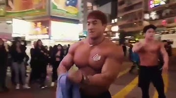 Muhammad.Saif.Fitness MoTiViOn ViDeo chul Soon posing in Hongkong ❤