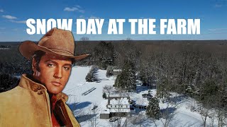 Elvis Presley 'Wonderful World' - Snow Day at the Farm - Music Video by My Cluttered Garage - Outdoors and DIY 575 views 3 months ago 2 minutes, 8 seconds