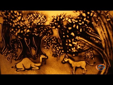 ქვიშის სამყარო - ვირი და აქლემი (საბა) | ქვიშაზე ხატვა