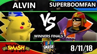 SSC 2018 SSB - CLN | Alvin (Pikachu) Vs. PG | SuPeRbOoMfAn (Captain Falcon) - Smash 64 WF screenshot 2