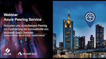 Mit dem Microsoft Azure Peering Service sicher und  hochperformant in die 365 Cloud