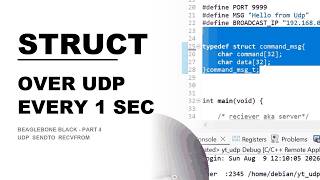 Sending a Struct Over UDP — command message (BeagleBone Black)