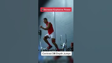Explosive Plyometric Dumbbell Depth Jumps #shorts