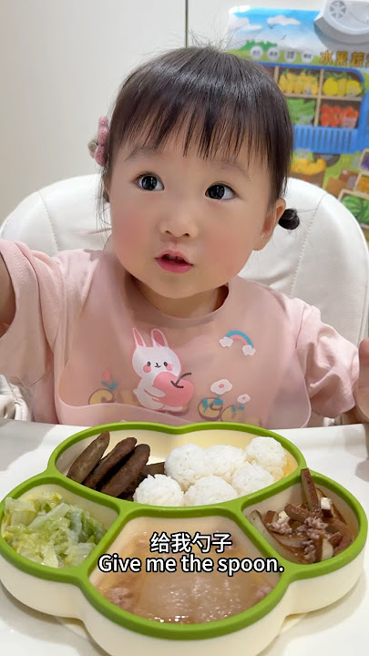 Today’s lunch: pork patties, tofu pork, melon soup, veg. #baby #cutebaby #babyfood #babyeating #cute