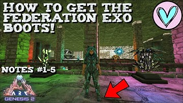 HOW TO GET THE FEDERATION EXO BOOTS SKIN- Ark: Genesis 2 Chronicles [The Island]