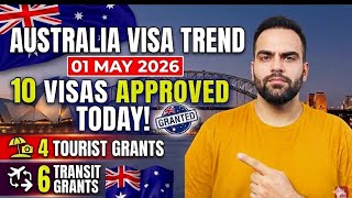 Australia Visa Trend May 2026: 10 Visas Approved Today (4 Tourist &amp; 6 Transit Grants) Australia Visa