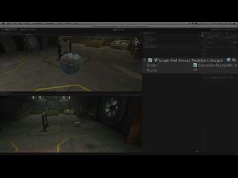 Scope and Access Modifiers   Unity Official Tutorials
