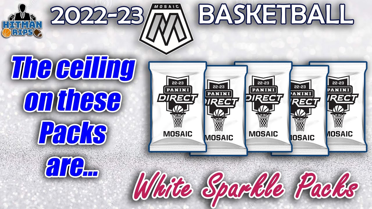 THE CEILING ON THESE PACKS ARE... 2022-23 Mosaic Basketball White Sparkle Packs!