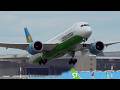 ✈️80 PLANE CLOSEUP TAKEOFFS and LANDINGS  in 1 HOUR 🇷🇺 MOSCOW DME Airport Plane Spotting [DME/UUDD]