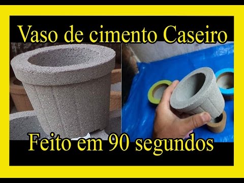 Como fazer um vaso de cimento caseiro