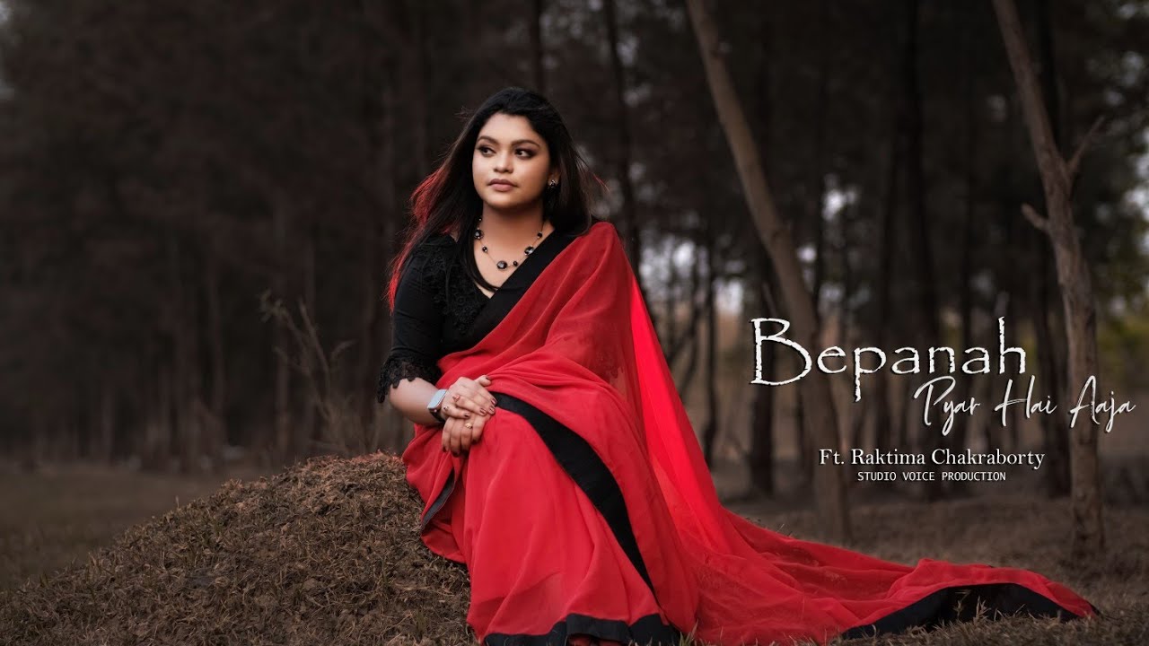 Raktima | Red Floral Satin Saree