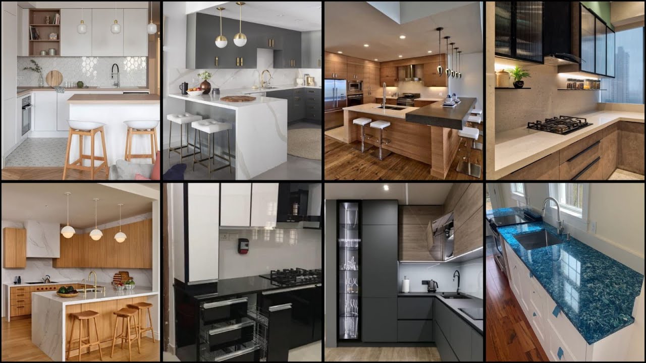 200 Modular Kitchen Design Ideas 2024 | Open Kitchen Cabinet Colors ...