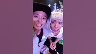 150805 f(x) Amber Vlive with Shinee