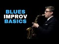 Blues Improv on Sax | part 1