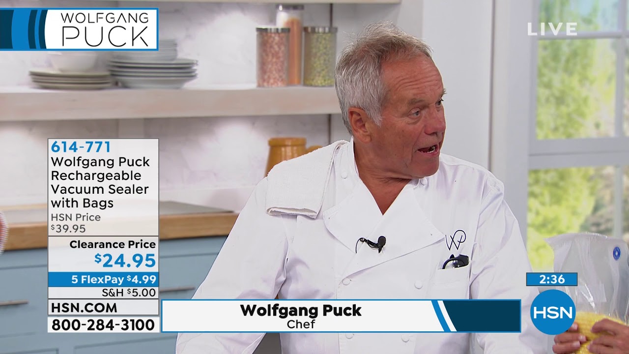 Wolfgang Puck Rechargeable Vacuum Sealer with Bags YouTube