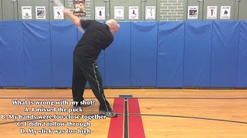 Phys.Ed.Review (Plickers Video Question - Hockey Shot #1)