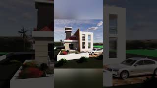 Small Modern House Design Animation Architecture