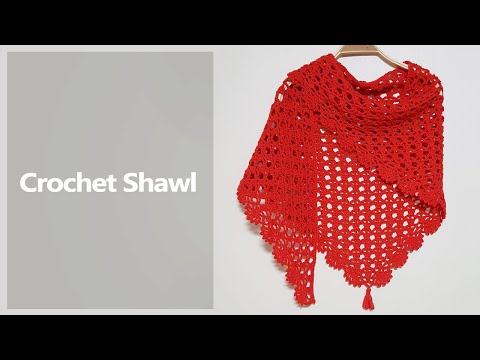 #77 Crochet Shawl - 가벼운 여름숄