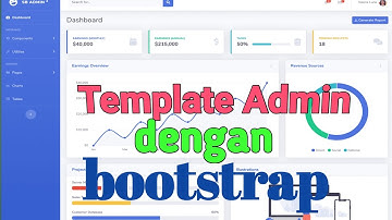 Tutorial Template admin dengan  menggunakan Bootstrap